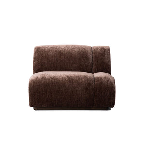 Lh Imports Sterling Modular - Stylish Armless Chair With Durable Upholstery For Modern Home Elegance Brown Rubberwood,Plywood,Hr Foam,Steel,Polyester Ste047-rhf-chai