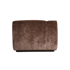 Lh Imports Sterling Modular - Stylish Armless Chair With Durable Upholstery For Modern Home Elegance Brown Rubberwood,Plywood,Hr Foam,Steel,Polyester Ste047-rhf-chai