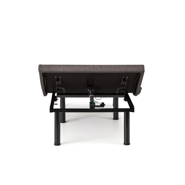 Malouf E455 Adjustable Bed Base - Elevate Your Sleep Experience With Custom Comfort And Smart Features Charcoal Charcoal Stmae455scab