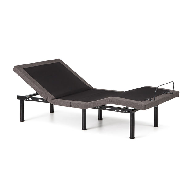 Malouf E455 Adjustable Bed Base - Elevate Your Sleep Experience With Custom Comfort And Smart Features Charcoal Charcoal Stmae455scab