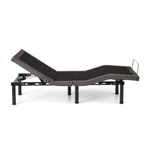 Malouf E455 Adjustable Bed Base - Elevate Your Sleep Experience With Custom Comfort And Smart Features Charcoal Charcoal Stmae455scab