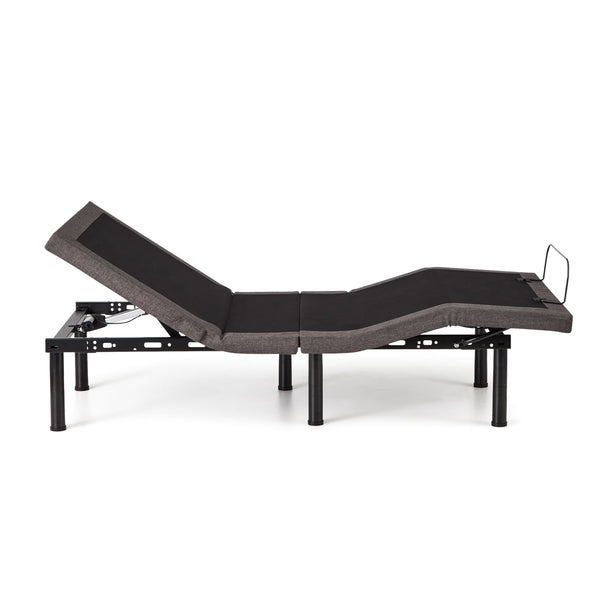 Malouf E455 Adjustable Bed Base - Elevate Your Sleep Experience With Custom Comfort And Smart Features Charcoal Charcoal Stmae455scab