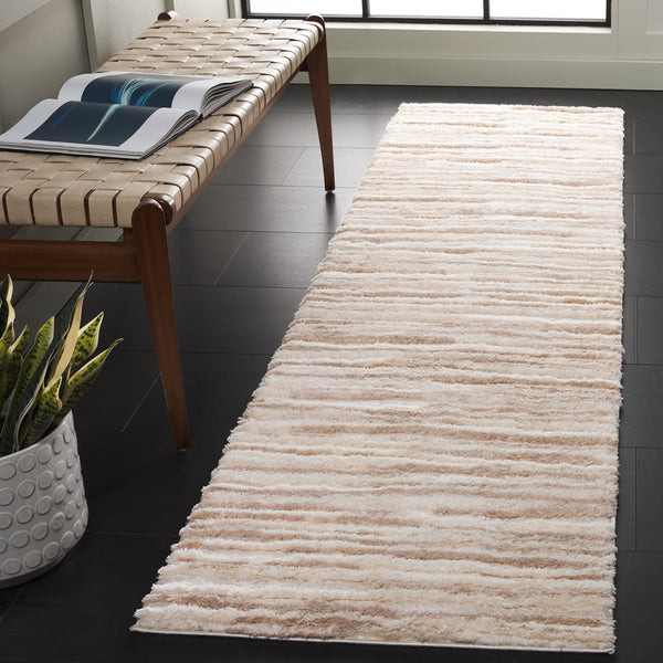 Safavieh Seattle Shag Area Rug - Luxurious Softness, Stylish Design For Cozy Living Spaces And Comfort Ivory ,Beige Polyester Ste908b-7sq