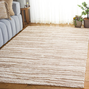 Safavieh Seattle Shag Area Rug - Luxurious Softness, Stylish Design For Cozy Living Spaces And Comfort Ivory ,Beige Polyester Ste908b-7sq