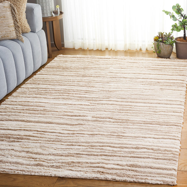 Safavieh Seattle Shag Area Rug - Luxurious Softness, Stylish Design For Cozy Living Spaces And Comfort Ivory ,Beige Polyester Ste908b-7sq