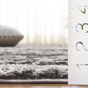 Safavieh Seattle Shag Area Rug - Luxurious Softness, Stylish Design For Cozy Living Spaces And Comfort Ivory ,Grey Polyester Ste908f-7r