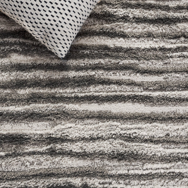 Safavieh Seattle Shag Area Rug - Luxurious Softness, Stylish Design For Cozy Living Spaces And Comfort Ivory ,Grey Polyester Ste908f-7r