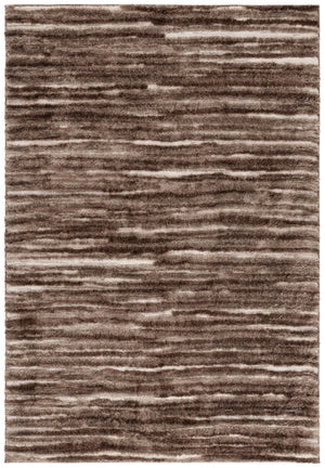 Safavieh Seattle Shag Area Rug - Luxurious Softness, Stylish Design For Cozy Living Spaces And Comfort Brown ,Ivory Polyester Ste908t-7r