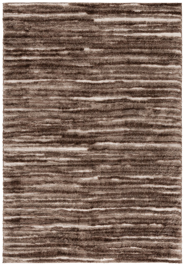 Safavieh Seattle Shag Area Rug - Luxurious Softness, Stylish Design For Cozy Living Spaces And Comfort Brown ,Ivory Polyester Ste908t-7r