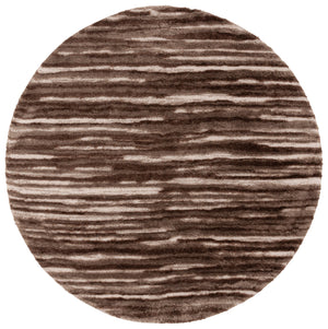 Safavieh Seattle Shag Area Rug - Luxurious Softness, Stylish Design For Cozy Living Spaces And Comfort Brown ,Ivory Polyester Ste908t-7r