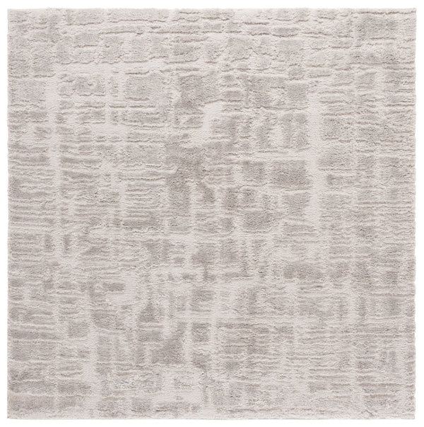 Safavieh Seattle Shag Area Rug - Soft Polyester Comfort In Elegant Neutral Tones For Stylish Home Décor Light Grey ,Grey Polyester Ste909f-7sq