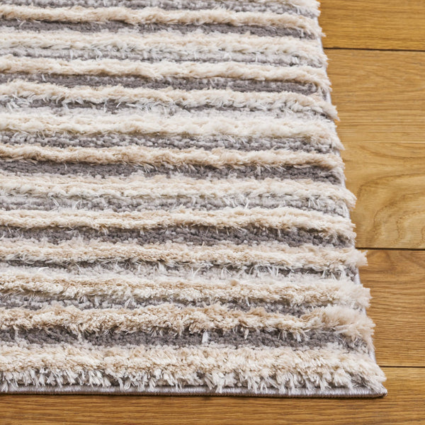 Safavieh Seattle Shag Rug Collection – Luxurious Polyester Design For Cozy Modern Living Spaces And Decor Grey ,Beige Polyester Ste910b-7r