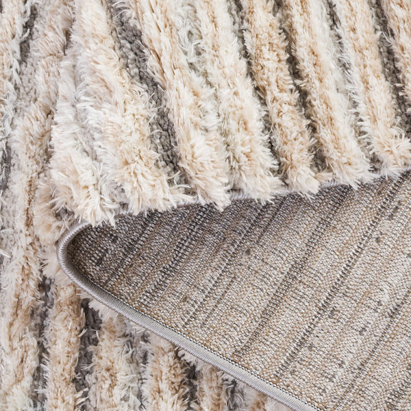 Safavieh Seattle Shag Rug Collection – Luxurious Polyester Design For Cozy Modern Living Spaces And Decor Grey ,Beige Polyester Ste910b-7r