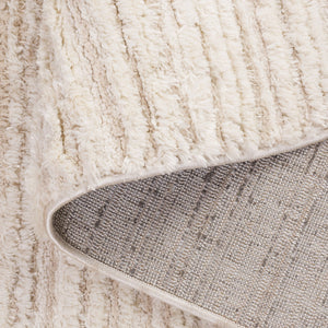 Safavieh Seattle Shag Area Rug - Luxurious Polyester Texture In Elegant Neutral Tones For Any Room Decor Ivory ,Beige Polyester Ste911b-7r