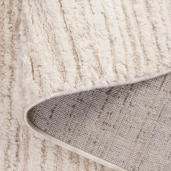 Safavieh Seattle Shag Area Rug - Luxurious Polyester Texture In Elegant Neutral Tones For Any Room Decor Ivory ,Beige Polyester Ste911b-7r