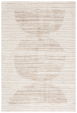 Safavieh Seattle Shag Area Rug - Luxurious Polyester Texture In Elegant Neutral Tones For Any Room Decor Ivory ,Beige Polyester Ste911b-7r