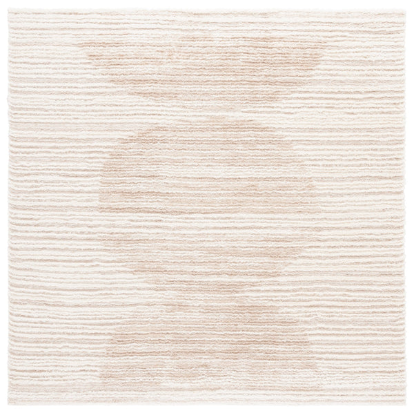 Safavieh Seattle Shag Area Rug - Luxurious Polyester Texture In Elegant Neutral Tones For Any Room Decor Ivory ,Beige Polyester Ste911b-7r