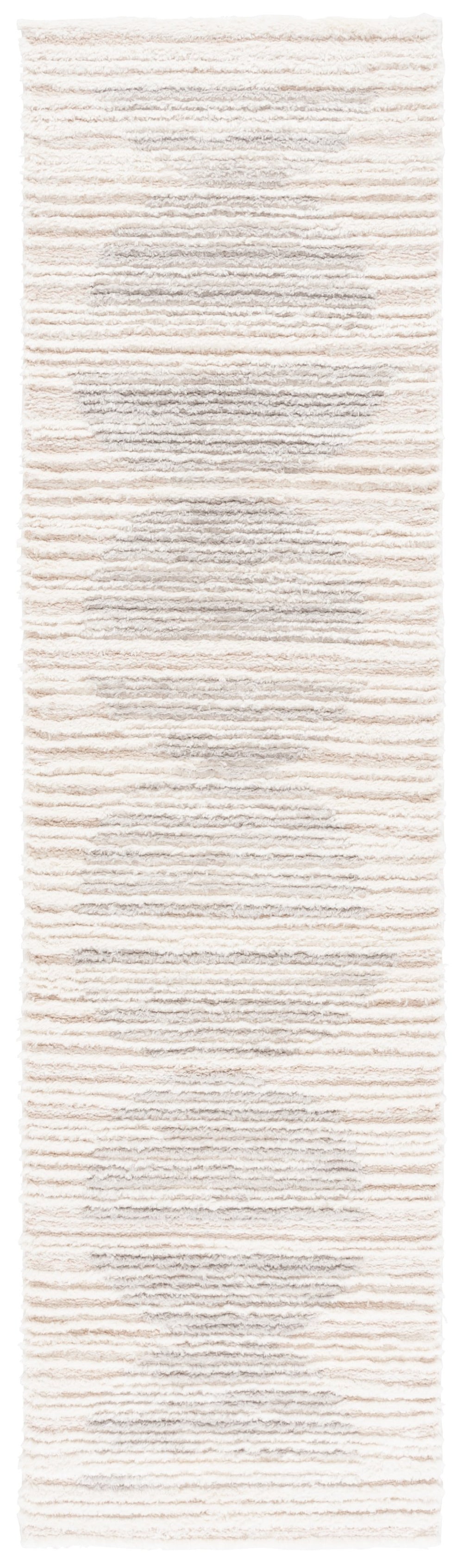 Safavieh Seattle Shag Area Rug - Luxurious Polyester Texture In Elegant Neutral Tones For Any Room Decor Ivory ,Grey Polyester Ste911f-7sq