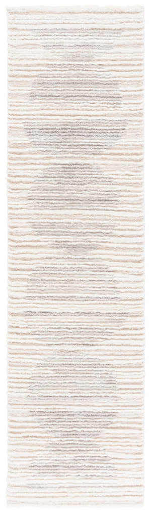 Safavieh Seattle Shag Area Rug - Luxurious Polyester Texture In Elegant Neutral Tones For Any Room Decor Ivory ,Grey Polyester Ste911f-7sq