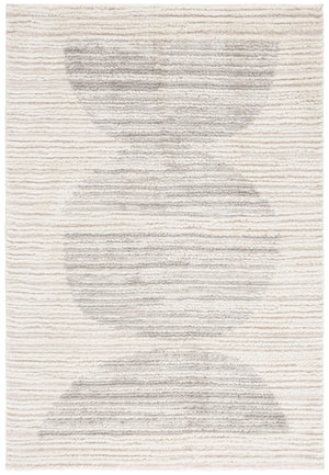 Safavieh Seattle Shag Area Rug - Luxurious Polyester Texture In Elegant Neutral Tones For Any Room Decor Ivory ,Grey Polyester Ste911f-7sq