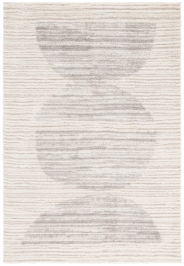 Safavieh Seattle Shag Area Rug - Luxurious Polyester Texture In Elegant Neutral Tones For Any Room Decor Ivory ,Grey Polyester Ste911f-7sq