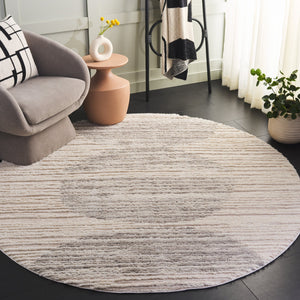 Safavieh Seattle Shag Area Rug - Luxurious Polyester Texture In Elegant Neutral Tones For Any Room Decor Ivory ,Grey Polyester Ste911f-7sq