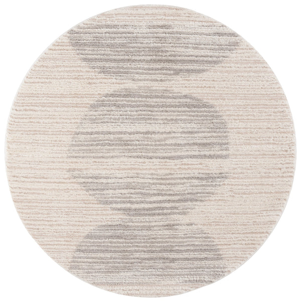 Safavieh Seattle Shag Area Rug - Luxurious Polyester Texture In Elegant Neutral Tones For Any Room Decor Ivory ,Grey Polyester Ste911f-7sq