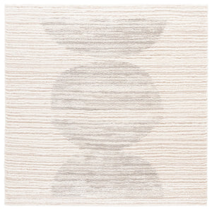 Safavieh Seattle Shag Area Rug - Luxurious Polyester Texture In Elegant Neutral Tones For Any Room Decor Ivory ,Grey Polyester Ste911f-7sq