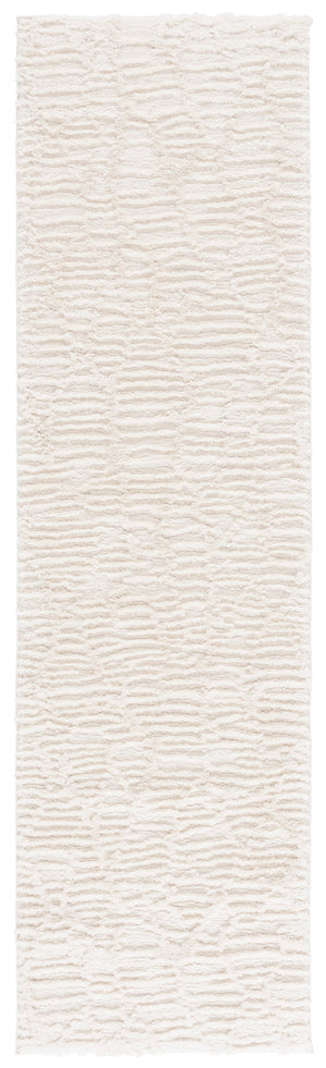 Safavieh Seattle Shag Runner Rug - Luxurious Polyester Design For Cozy Living Spaces And Stylish Decor Ivory Polyester Ste912a-7sq