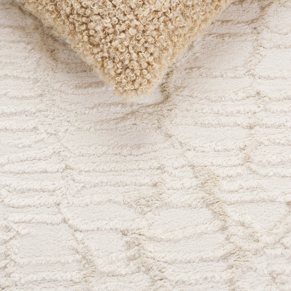 Safavieh Seattle Shag Runner Rug - Luxurious Polyester Design For Cozy Living Spaces And Stylish Decor Ivory Polyester Ste912a-7sq