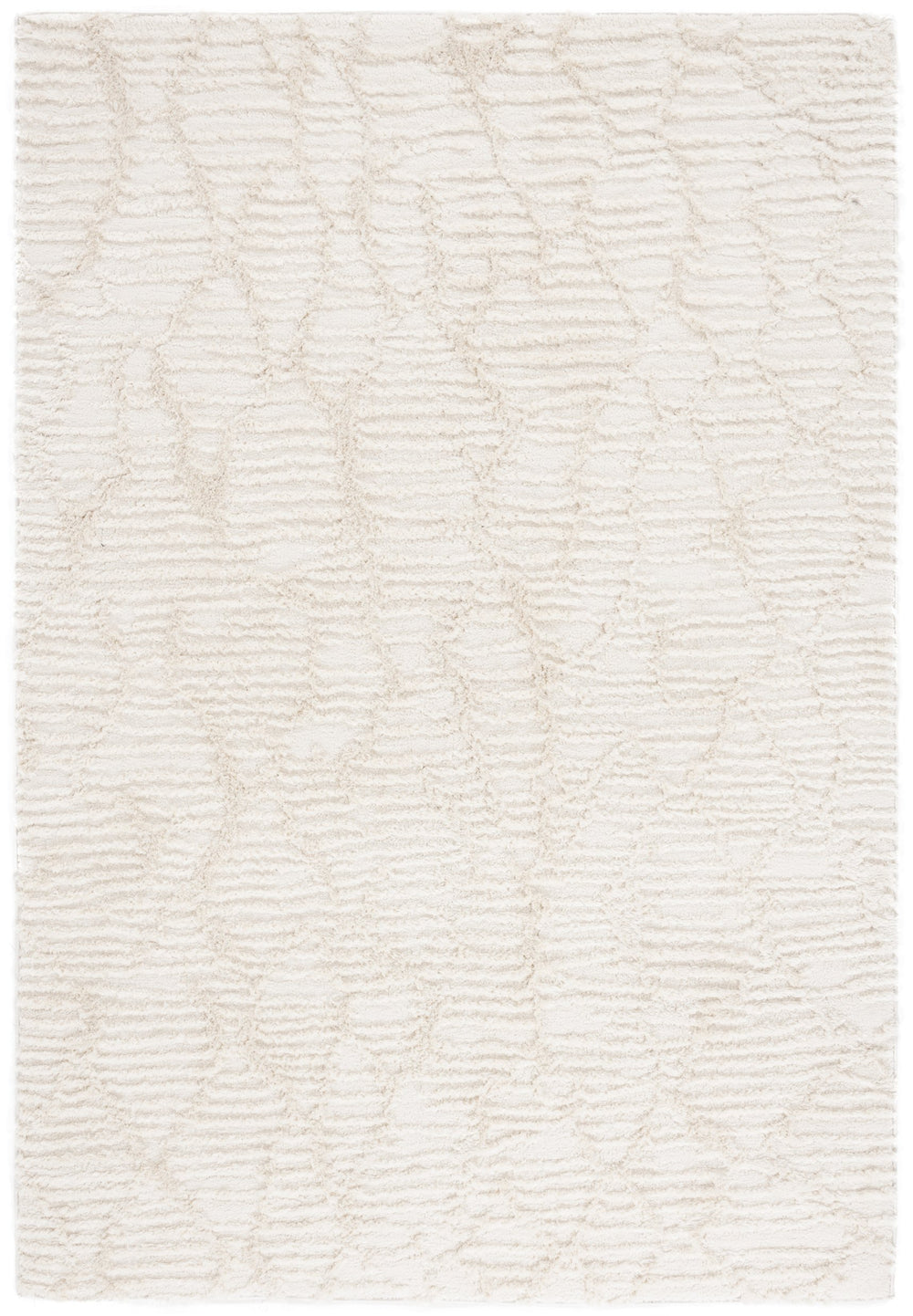Safavieh Seattle Shag Runner Rug - Luxurious Polyester Design For Cozy Living Spaces And Stylish Decor Ivory Polyester Ste912a-7sq