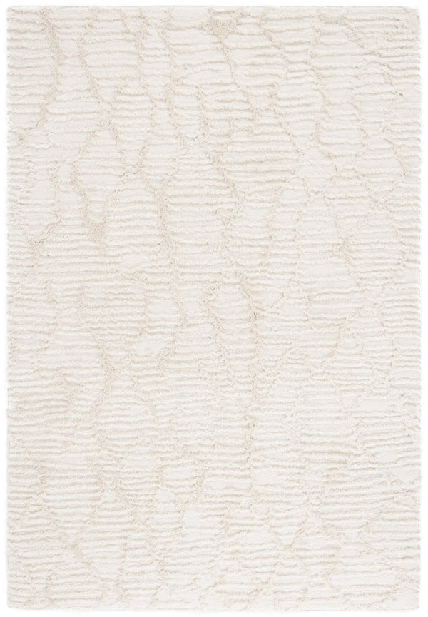 Safavieh Seattle Shag Runner Rug - Luxurious Polyester Design For Cozy Living Spaces And Stylish Decor Ivory Polyester Ste912a-7sq