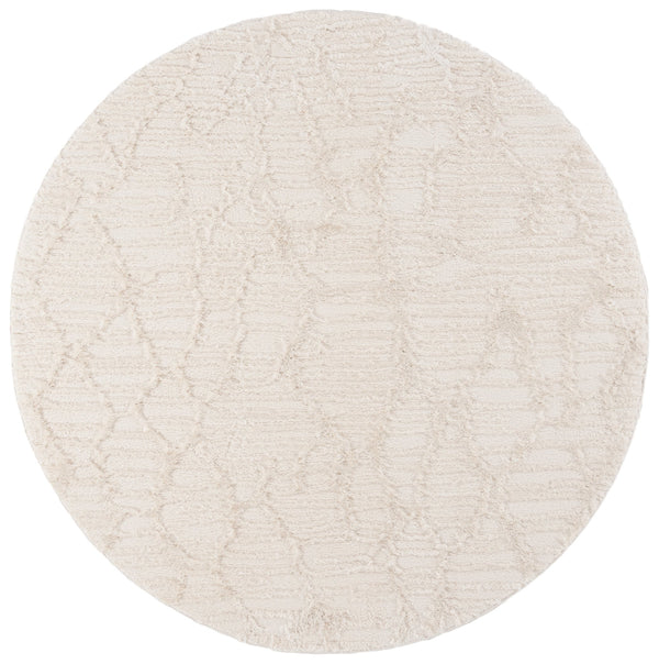 Safavieh Seattle Shag Runner Rug - Luxurious Polyester Design For Cozy Living Spaces And Stylish Decor Ivory Polyester Ste912a-7sq