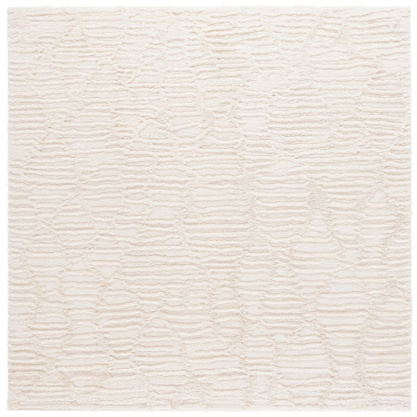 Safavieh Seattle Shag Runner Rug - Luxurious Polyester Design For Cozy Living Spaces And Stylish Decor Ivory Polyester Ste912a-7sq