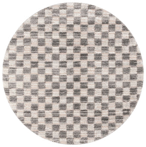 Safavieh Seattle Shag Area Rug - Luxurious Polyester Design In Elegant Ivory And Grey For Modern Spaces Ivory ,Grey Polyester Ste921f-28