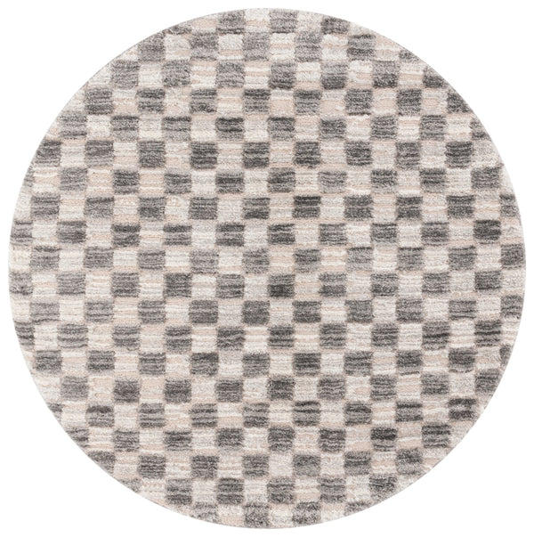 Safavieh Seattle Shag Area Rug - Luxurious Polyester Design In Elegant Ivory And Grey For Modern Spaces Ivory ,Grey Polyester Ste921f-28