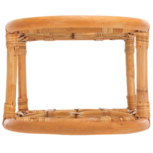 Safavieh Lyza Rattan Wine Rack - Handcrafted Coastal Charm For 6 Bottles, Ideal For Kitchen & Home Bars STG1800A