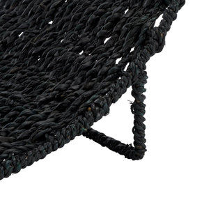 Safavieh Milly Vibrant Fruit Rack – Black Rattan Design To Organize, Style, And Elevate Your Kitchen Decor! Black Seagrass And Metal Stg1802b