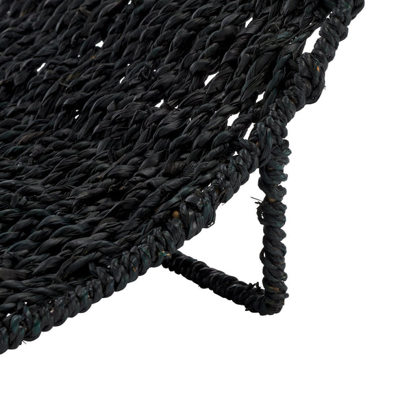 Safavieh Milly Vibrant Fruit Rack – Black Rattan Design To Organize, Style, And Elevate Your Kitchen Decor! Black Seagrass And Metal Stg1802b