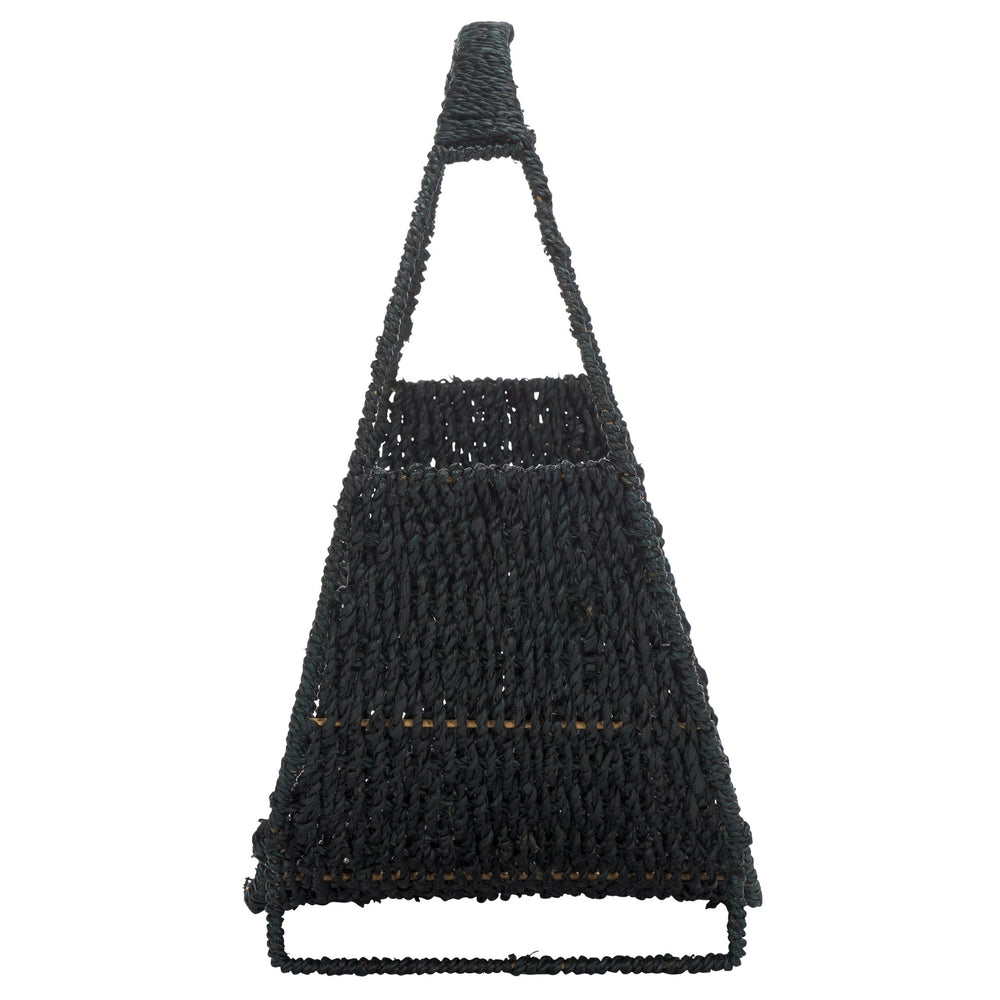 Safavieh Milly Vibrant Fruit Rack – Black Rattan Design To Organize, Style, And Elevate Your Kitchen Decor! Black Seagrass And Metal Stg1802b