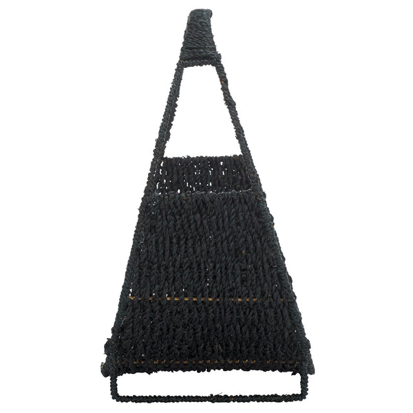 Safavieh Milly Vibrant Fruit Rack – Black Rattan Design To Organize, Style, And Elevate Your Kitchen Decor! Black Seagrass And Metal Stg1802b