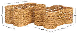 Safavieh Roscoe Set Of 2 Eco-Friendly Dog Bone Baskets – Stylish, Woven Storage For Toys & Home Decor! STG1804A