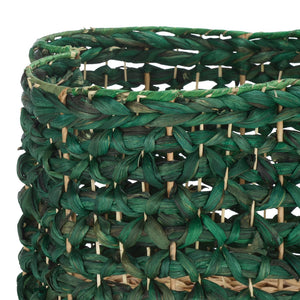 Safavieh Roscoe Set Of 2 Stylish Dog Bone Baskets - Durable Leather & Foam For Chic Pet Storage Solutions Green Rattan Stg1804c