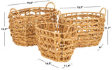 Safavieh Langdon Set Of 3 Baskets Natural Rattan STG1806A