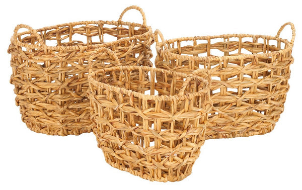 Safavieh Langdon Set Of 3 Baskets Natural Rattan STG1806A
