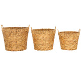 Safavieh Fenwick Set Of 3 Baskets Natural Rattan STG1807A