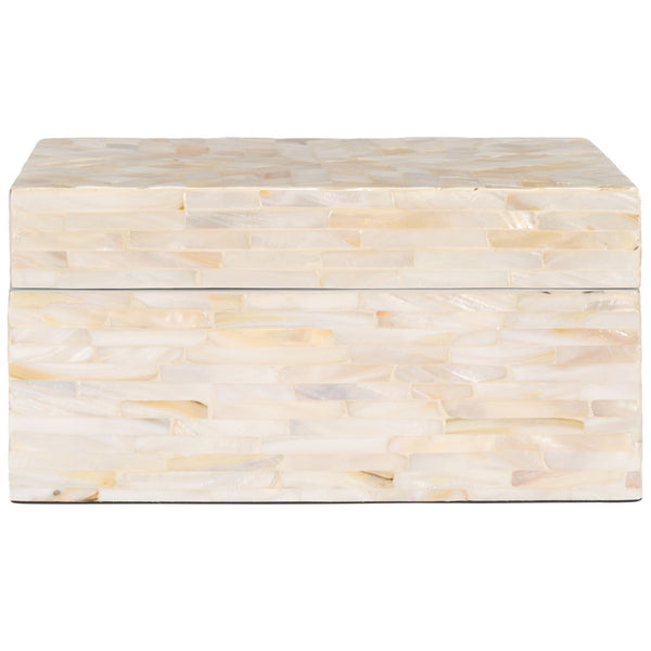 Safavieh Sabryna Set Of 2 Boxes Champagne Faux Mother Of Pearl Wood STG1810A