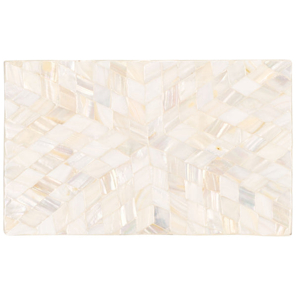 Safavieh Sabryna Set Of 2 Boxes Champagne Faux Mother Of Pearl Wood STG1810A