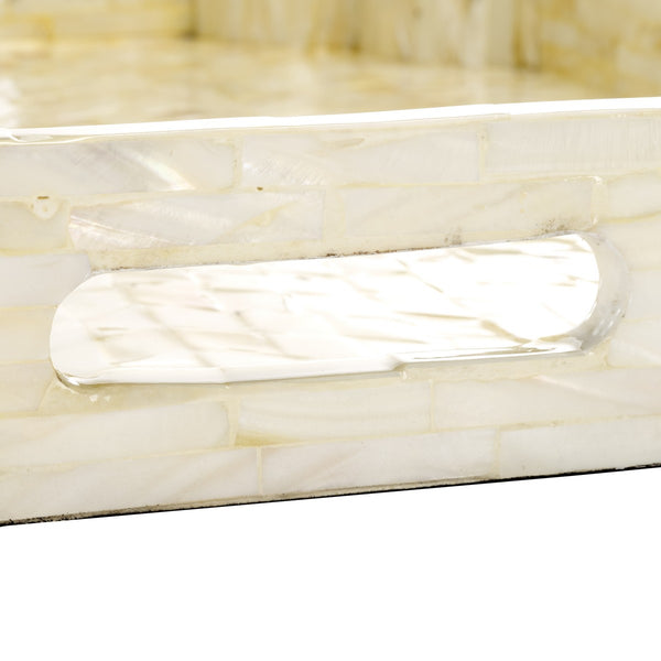 Safavieh Prynne Set Of 3 Trays Champagne Faux Mother Of Pearl Wood STG1811A