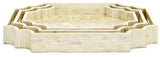 Safavieh Prynne Set Of 3 Trays Champagne Faux Mother Of Pearl Wood STG1811A